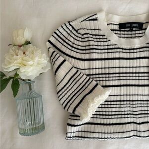 Chloe + Jasmine Striped Knit Top